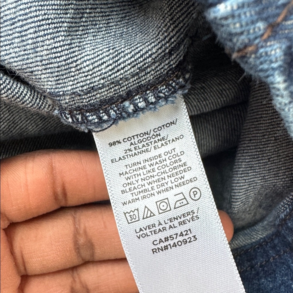 LOFT Blue Denim Shirt Dress Button Front Belted Pockets SIZE 10 - Picture 6 of 7